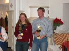 Die Sieger beim Fritz-Pfister-Pokal: Carmen Pfister und Thomas Engelmayer