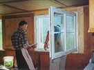 Neue Fenster im Aufenthaltsraum